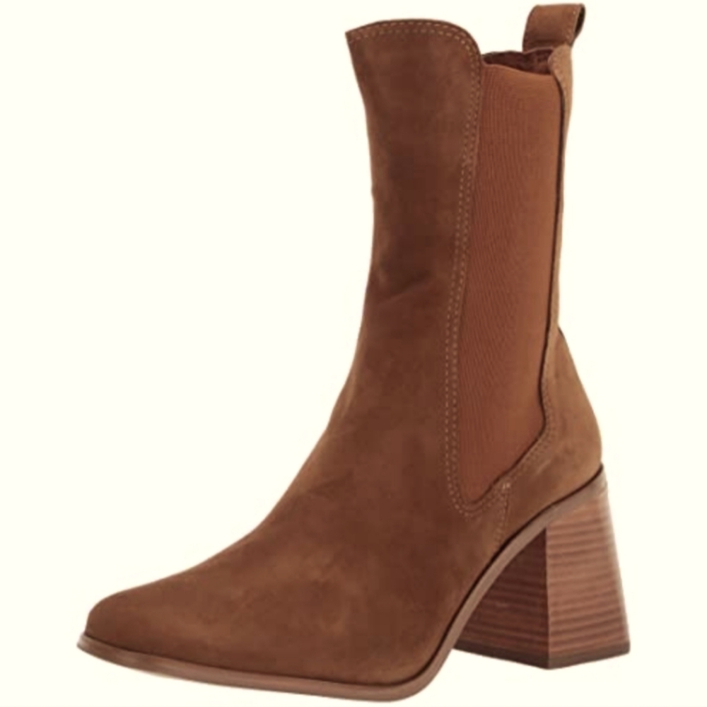 Steve Madden Argent Boots in Chestnut Suede Size 10M NWOB